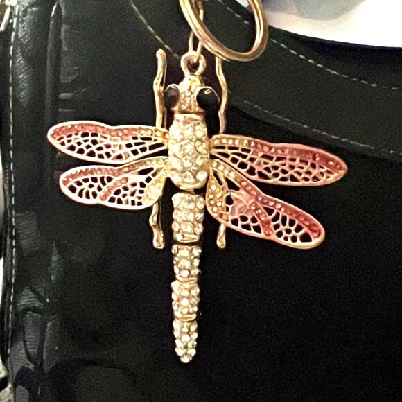 Dragonfly Purse Charm - Key Chain - 3 Colors Available - Picture 8 of 8